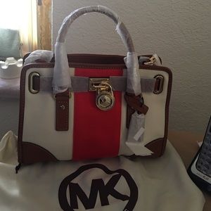COPY - Michael Kors Hamilton Mono Stripe Crossbody